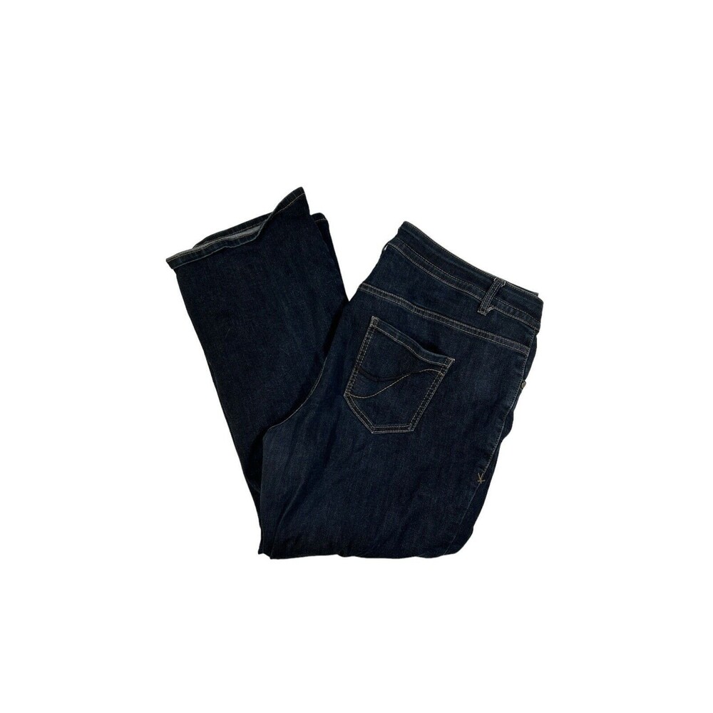 Lane Bryant Bootcut Jeans Women's Size 20 SHORT Dark Blue Stretch Genius Fit